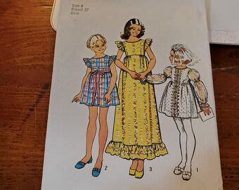 Simplicity Sewing Pattern 5540, Girl's and chubies dress in two lengths