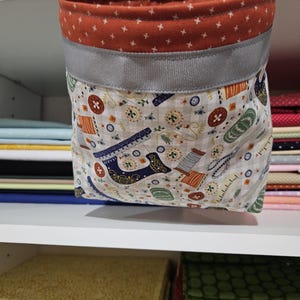 Recogedor de retales de costura con alfiletero: Bolsa para cortar algodón para manualidades