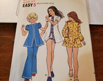 Butterick Sewing Pattern 6561 Girls dress pants and shorts, Girls size 8