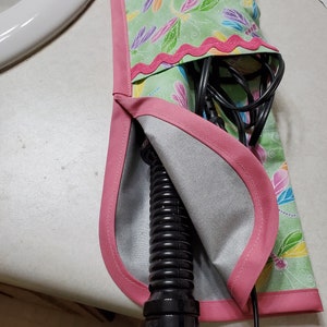 Flat Iron case, curling iron travel case, heat resistant curling iron carrier, travel case for flat iron  (FICS)