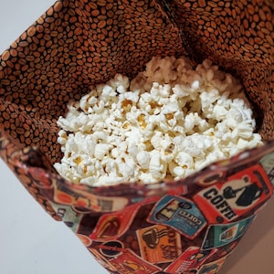 Microwave popcorn bag, reusable bag for popcorn, eco-friendly popcorn bag