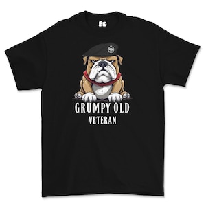 気難しい老兵（RTR）戦車兵退役軍人プリントTシャツ