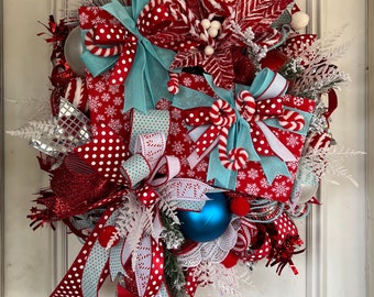 Whimsical Present Christmas Wreath