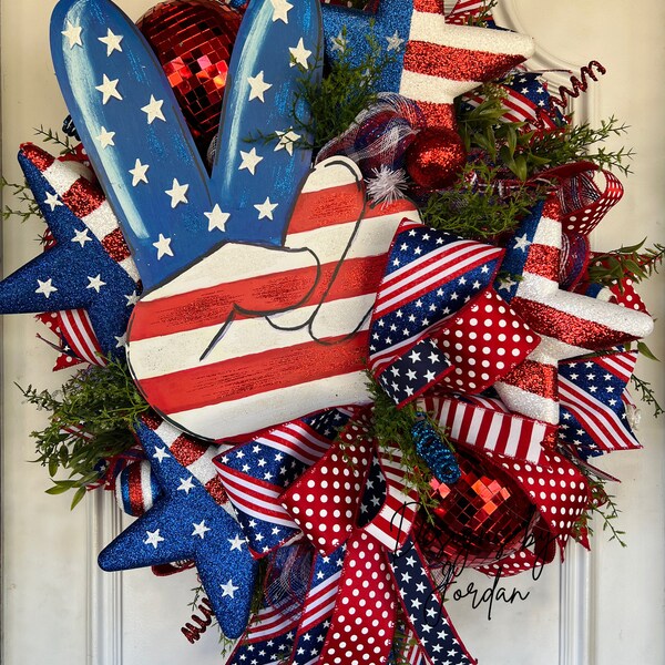 Patriotic Wreath, USA Wreath, Patriotic Wreath, Patriotic Decor