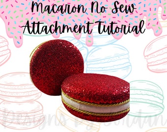 Macaron Krans Bijlage ALLEEN TUTORIAL, Valentijn Bijlage DIY, Geen Naai Bijlage, Valentine Home Decor, Video Tutorial