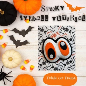 Gruseliger Augapfel Kranz Aufsatz, Halloween-Kranz Aufsatz DIY, kein Aufnähen, Halloween-Dekoration, Video-Tutorial
