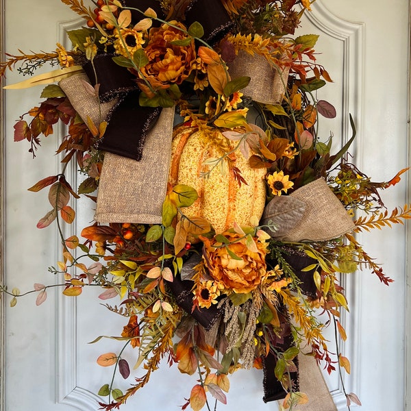 Fall Grapevine Wreath, Autumn Grapevine Wreath, Grapevine Wreath, Fall Wreath