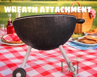 No-Sew BBQ Grill Wreath Attachment Tutorial (Video Download)