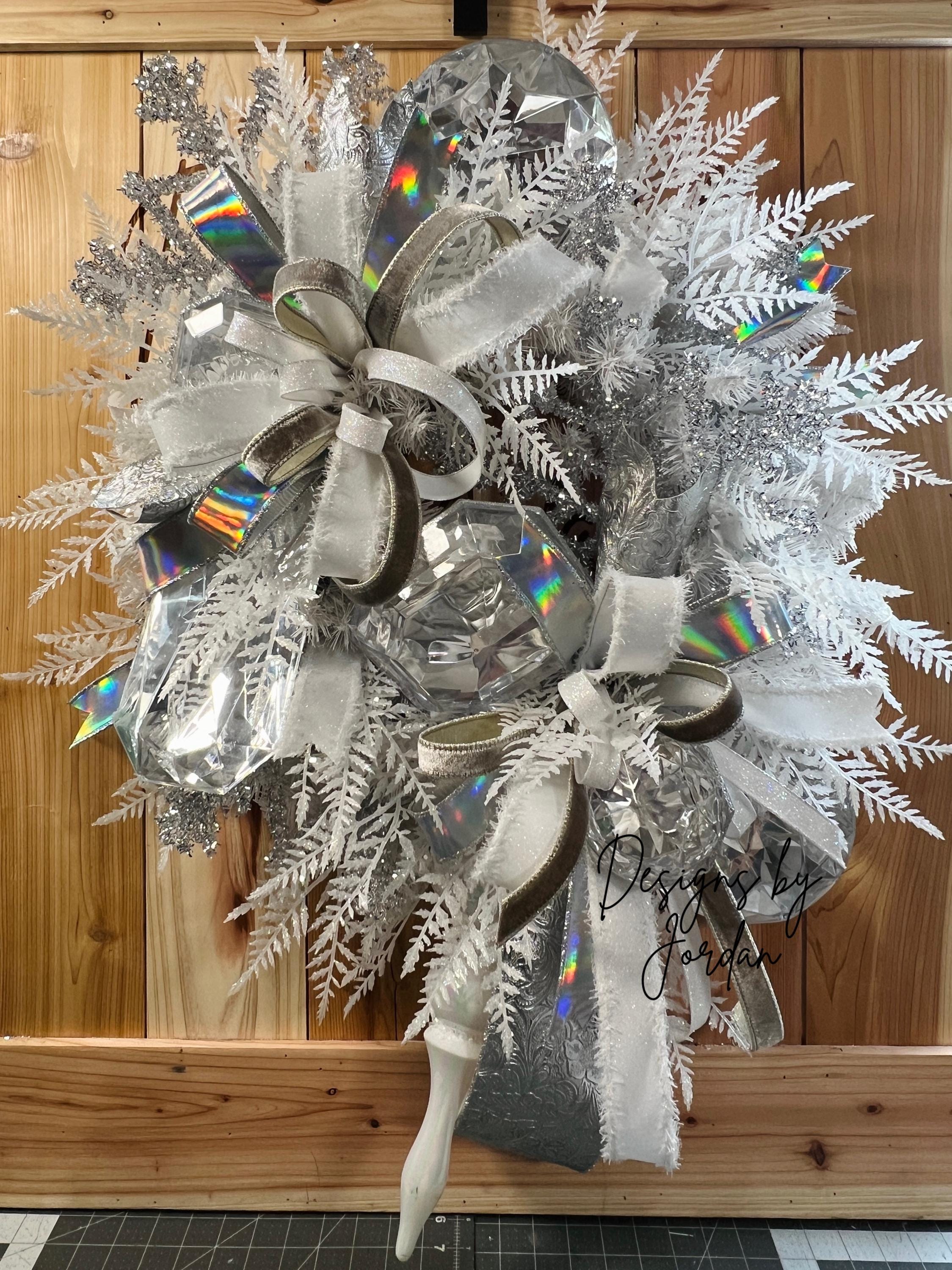 Christmas Wreath, Winter Wreath, Snowflake Wreath, Christmas Wreath, Holiday Decor