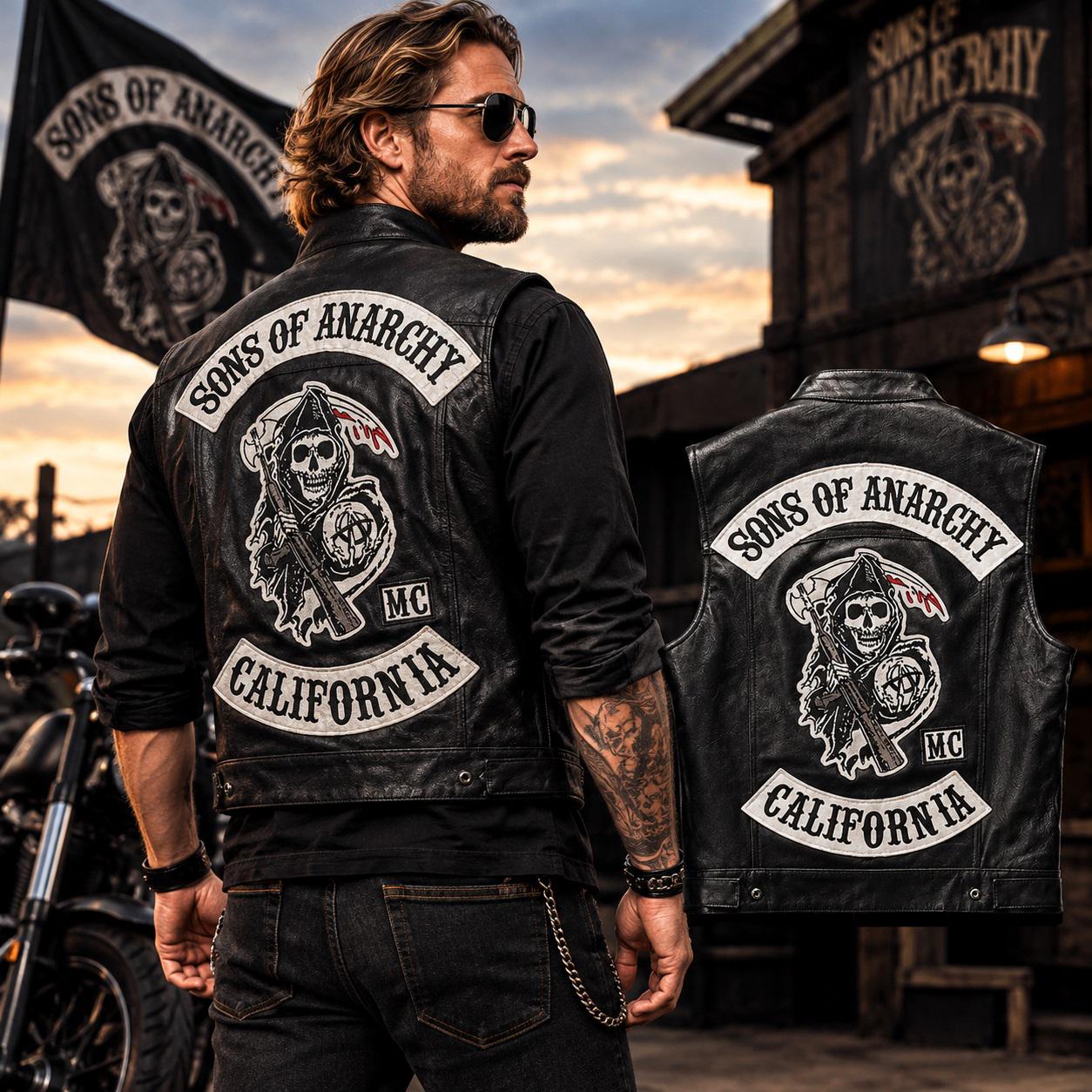 Sons of anarchy vest - Etsy 日本