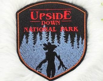 Upside Down National Park iron on Feltie