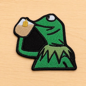 Not my business frog Embroidery Patch
