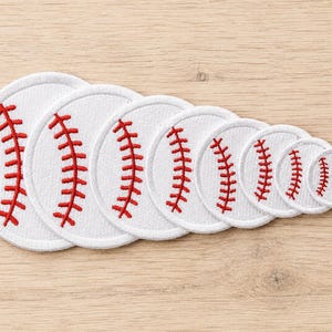 Baseball Embroidery Patch (Iron on)