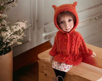 Cashmere cardigan for little Stella by Connie Lowe