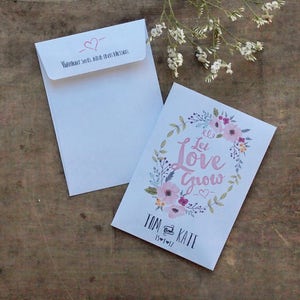 Personalised Wedding Favour, Set Of 10 Let Love Grow Wildflower Customised Seed Packets image 7