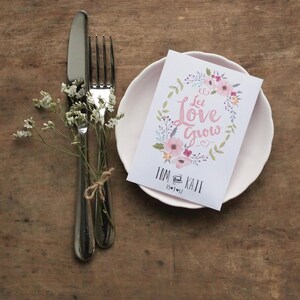 Personalised Wedding Favour, Set Of 10 Let Love Grow Wildflower Customised Seed Packets image 3