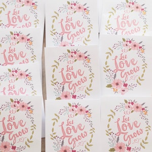 Personalised Wedding Favour, Set Of 10 Let Love Grow Wildflower Customised Seed Packets image 5