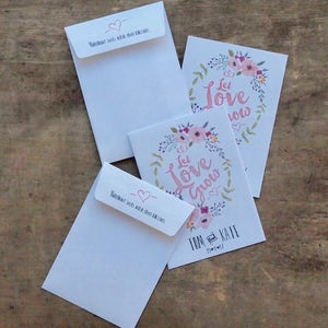 Personalised Wedding Favour, Set Of 10 Let Love Grow Wildflower Customised Seed Packets image 6