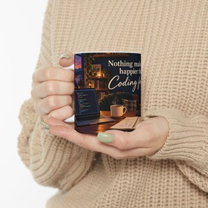 Coding for Fun Mug | Desk Scene, Cozy Programmer Coffee Cup