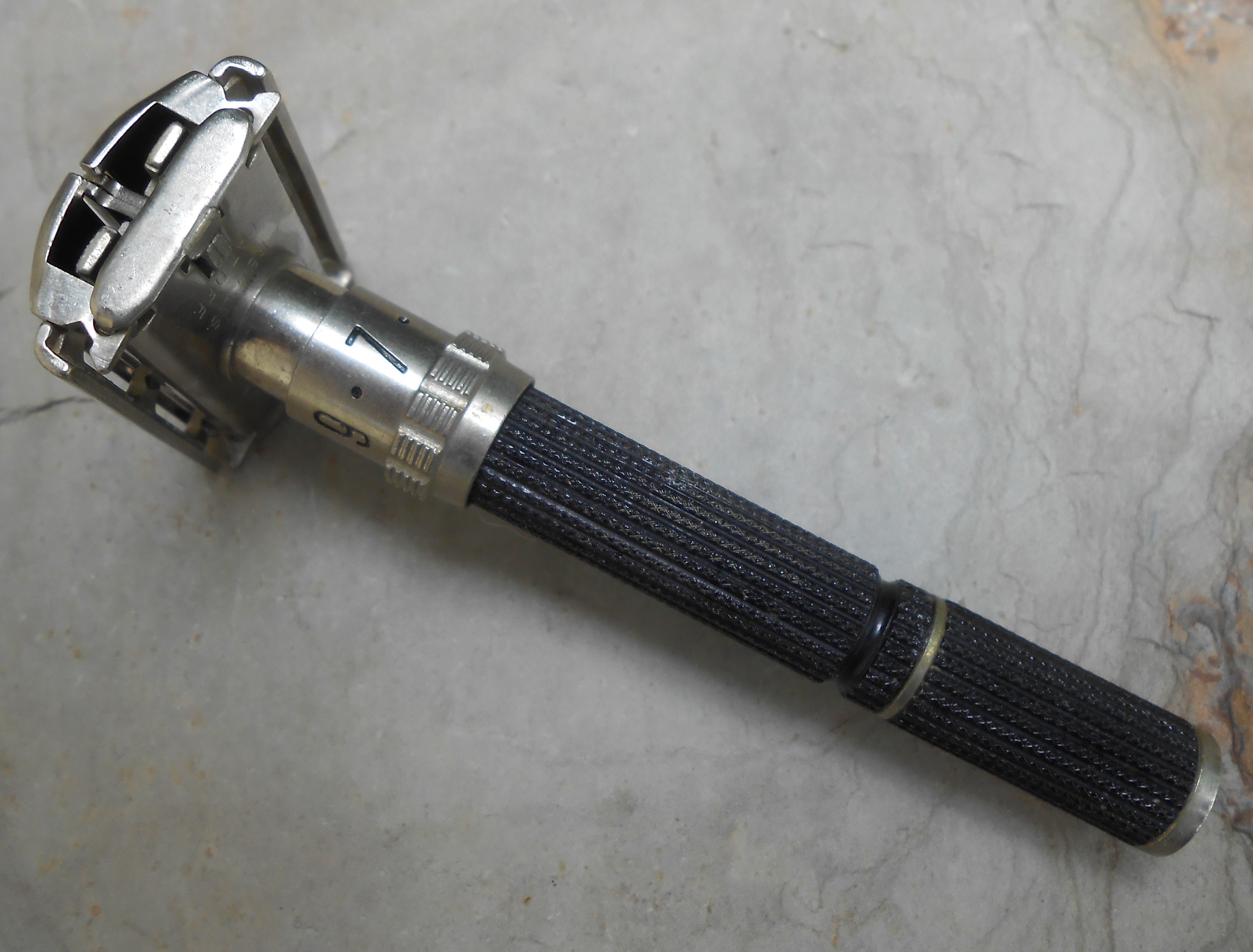 Vintage 1970's Mens Gillette Adjustable Black Long Handle Etsy