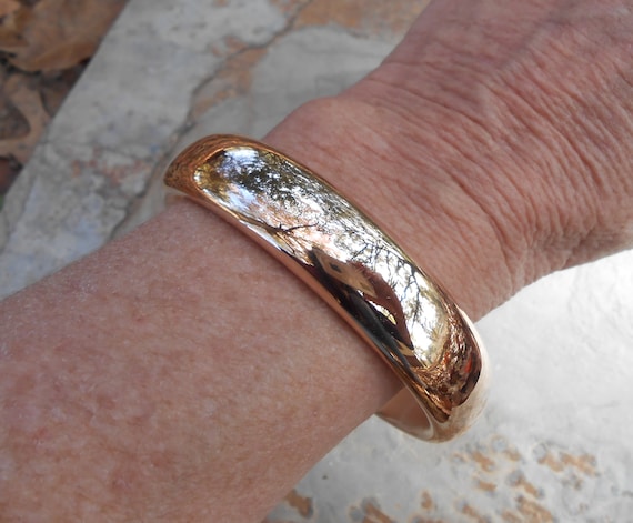 Vintage 14K Gold Italian Signed Milor Bangle Brac… - image 6