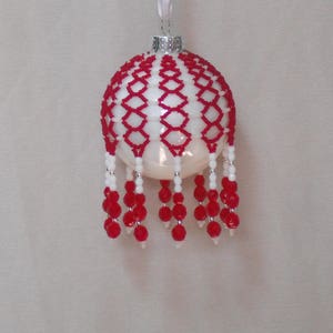 beaded ornament cover instructions, digital download