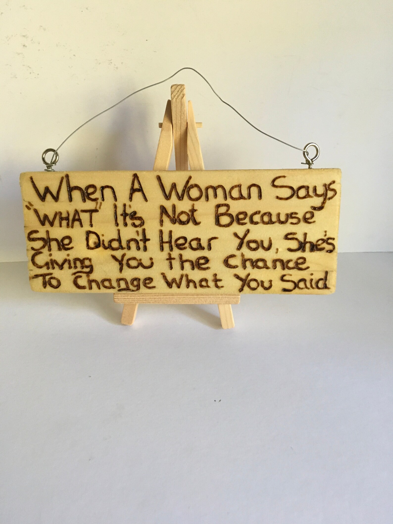 Witty Sign. Made for Every Woman. Hanging Sign Pyrography. | Etsy