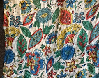 Zara Shawl, Wrap, or Scarf - Floral Bright Colorful