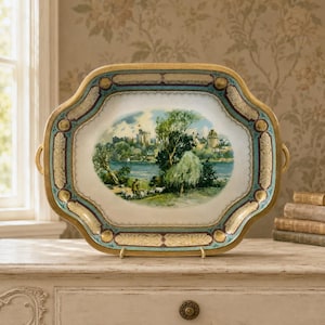 Vintage Baret Ware Windsor Castle Serving Tray