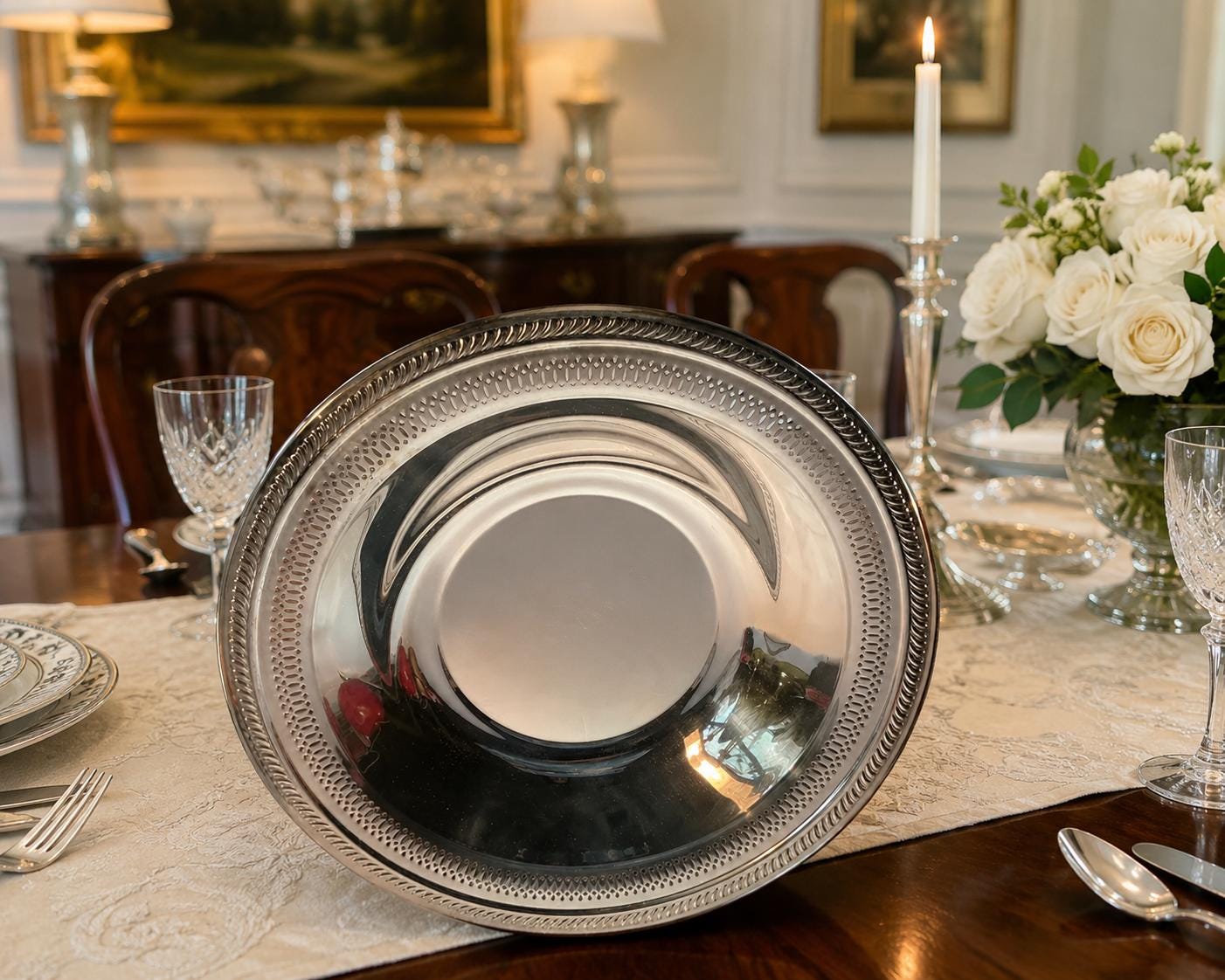 F B Rogers Silver Plate Bowl - Etsy