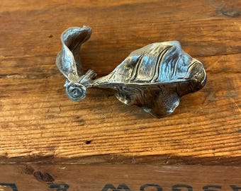 Pewter (?) Leaves - Supply for Craft or Decorative