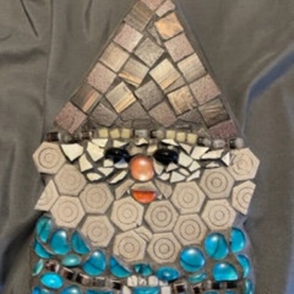 Feisty Gnome Mosaic Wall Hanging