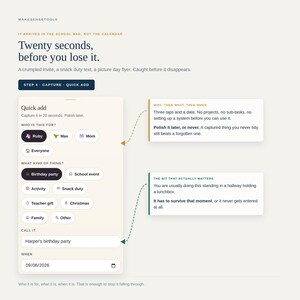 Family Event Planner and Gift Tracker App for Kids' Parties, Playdates & School Events | Off the Fridge | Works Offline, No Subscription image 8