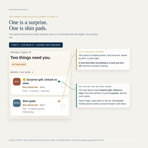 Family Event Planner and Gift Tracker App for Kids' Parties, Playdates & School Events | Off the Fridge | Works Offline, No Subscription image 11