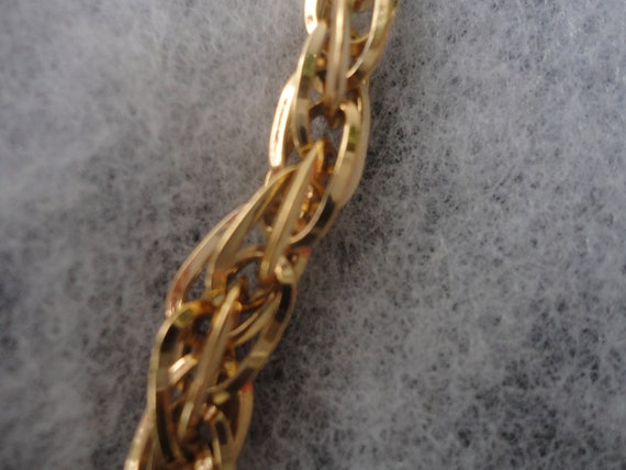 Vintage Napier 12k Gold Flapper Necklace, Napier,… - image 7