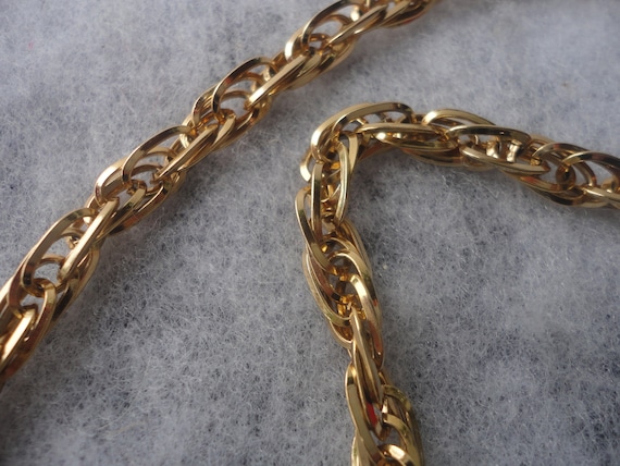 Vintage Napier 12k Gold Flapper Necklace, Napier,… - image 3