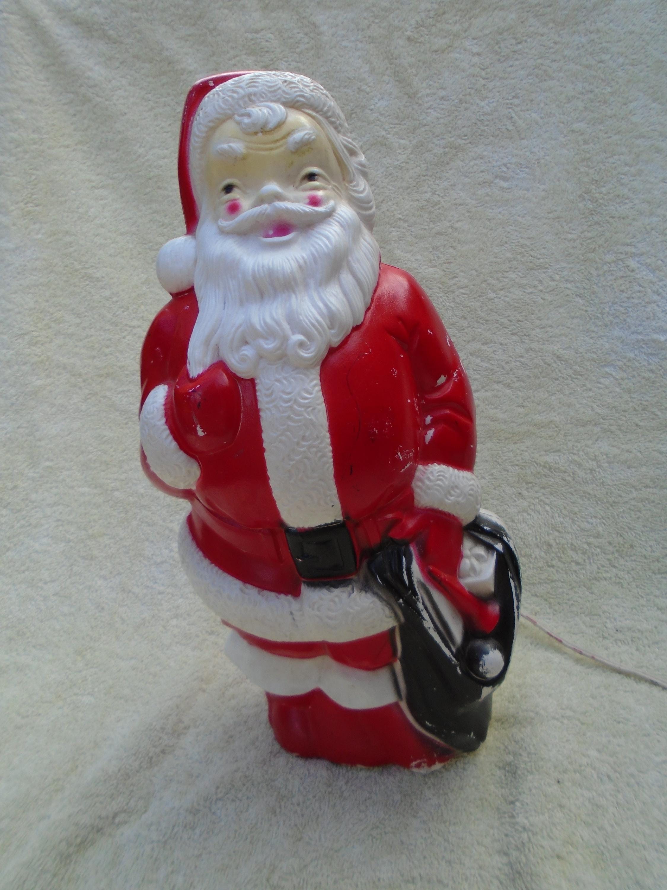Vintage Light up Santa Claus - Etsy
