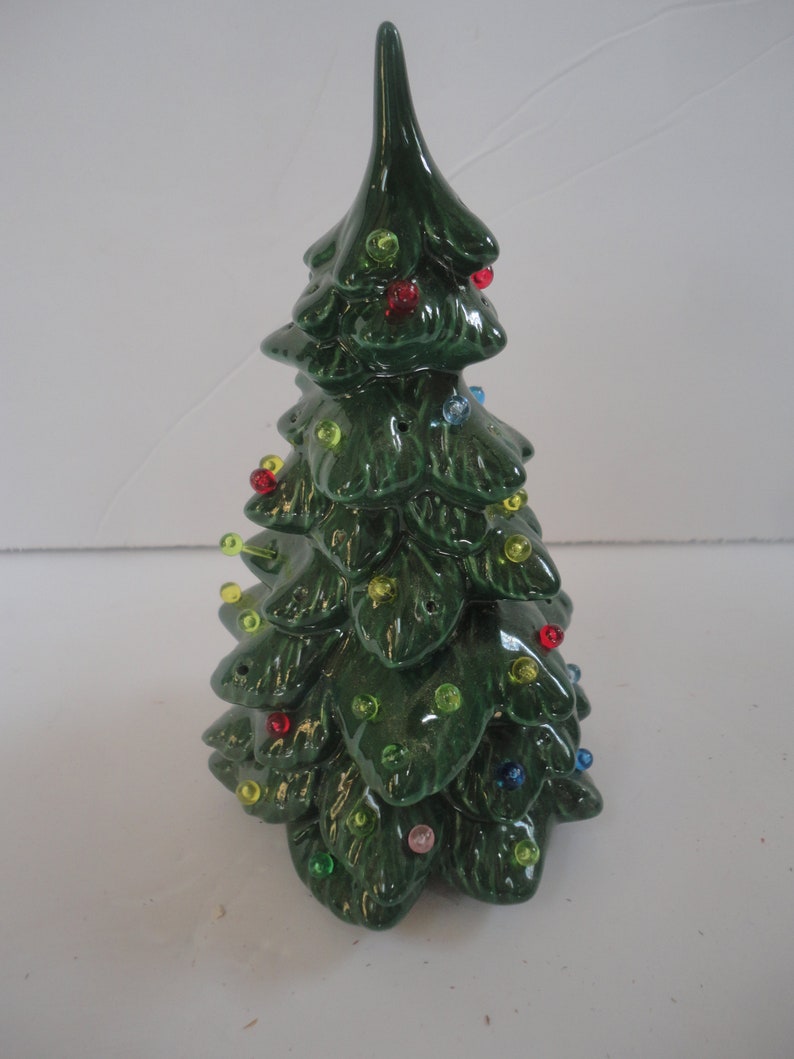 Vintage Small Green Ceramic Holland Mold Christmas Tree With Etsy