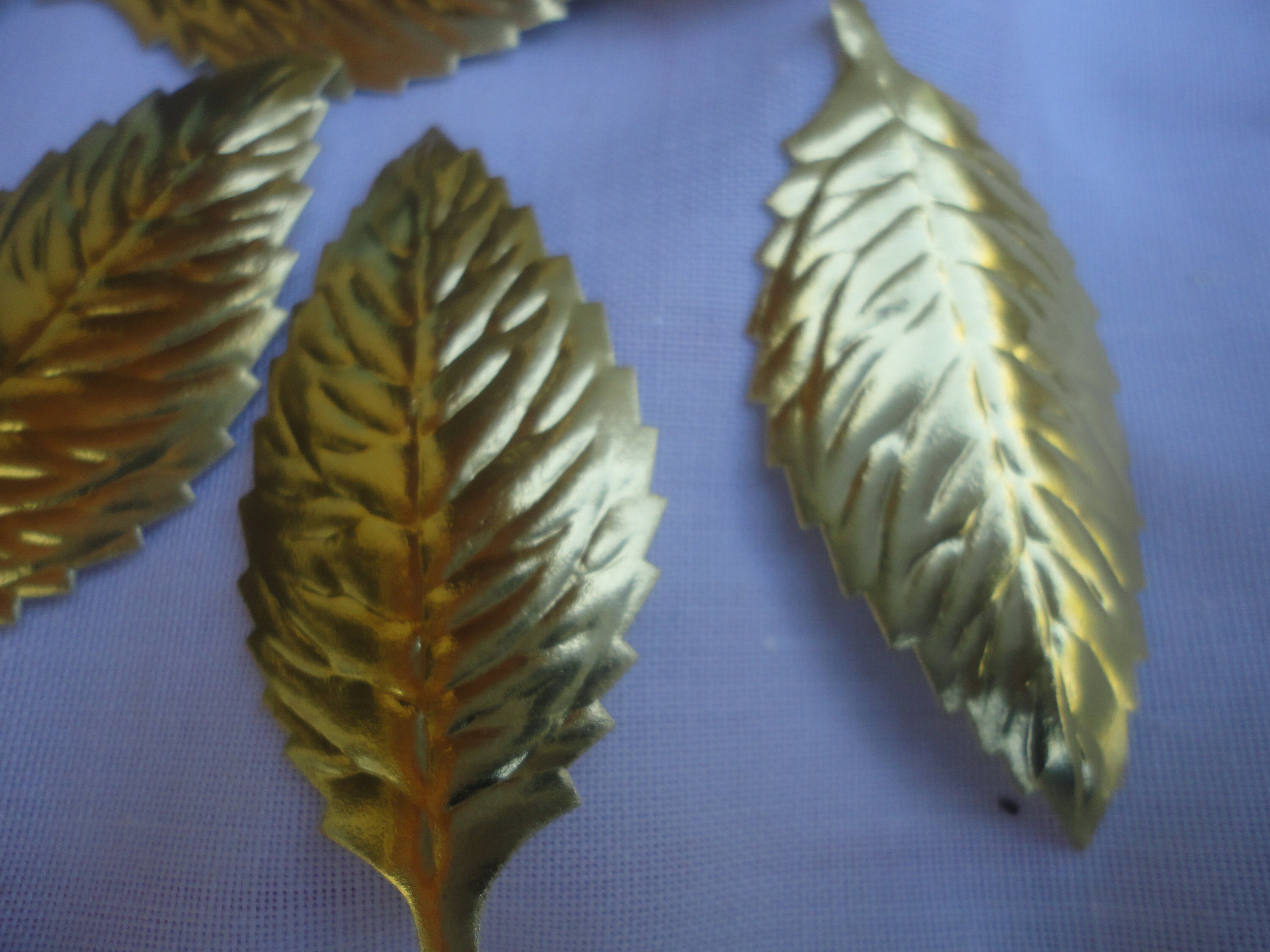 Vintage Lot of Gold Foil Leaves Gold Gold Foil Leaves Scrap Etsy