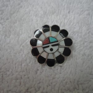 Zuni Sun Face Pin - Etsy
