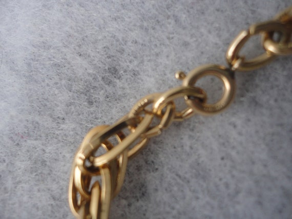 Vintage Napier 12k Gold Flapper Necklace, Napier,… - image 5