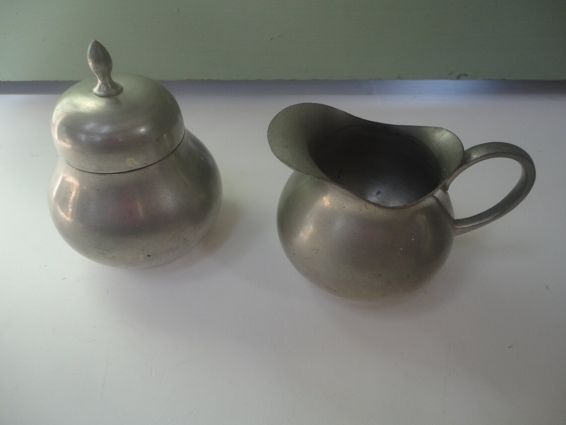 Vintage Pewter Meeuws and Zoon Tea Pot Made in Holland Pewter Etsy