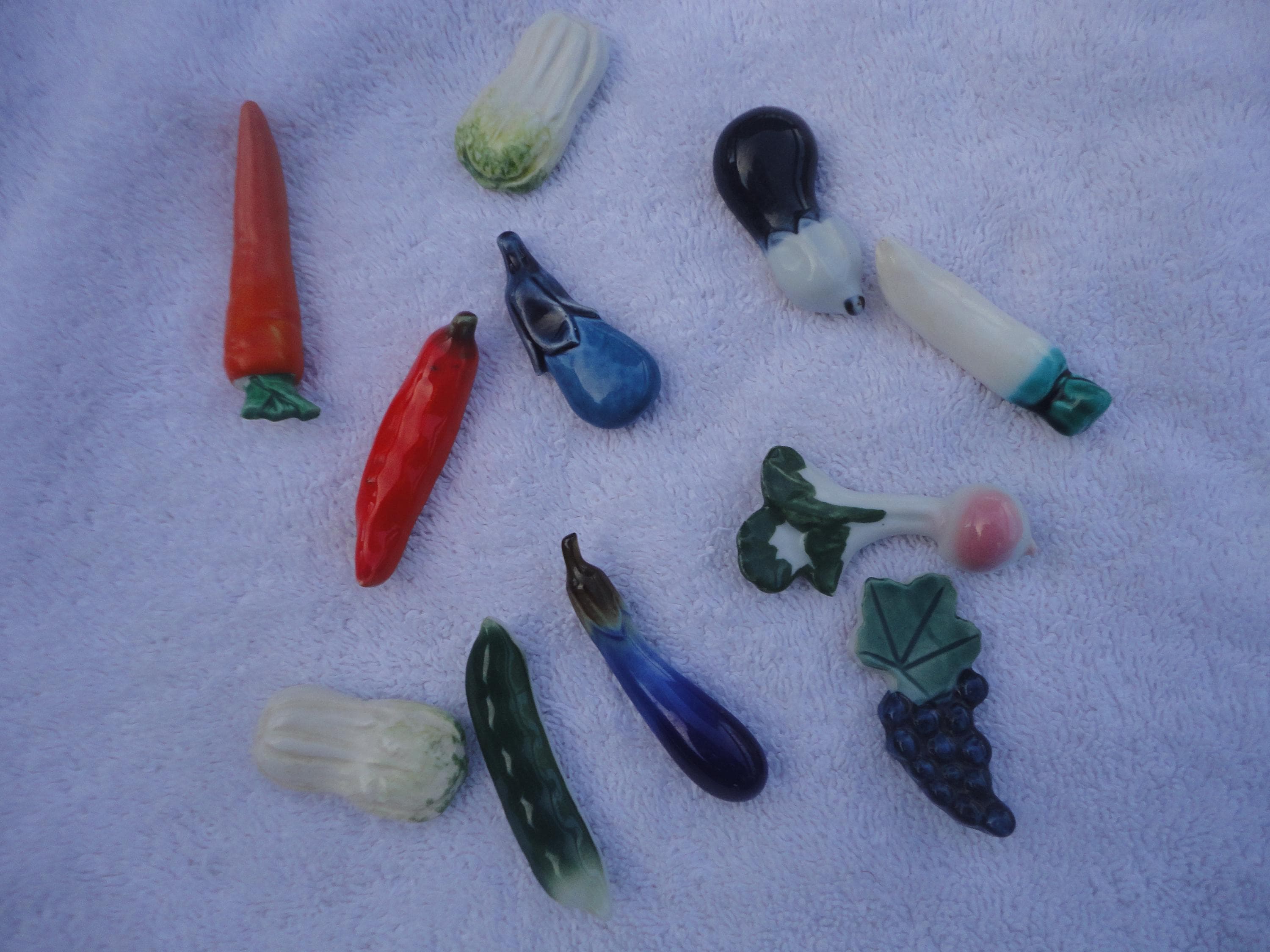 Fruits & Vegetables オブジェ グレープ Miniature Ceramic Vegetables