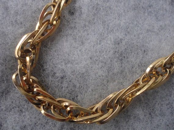 Vintage Napier 12k Gold Flapper Necklace, Napier,… - image 2
