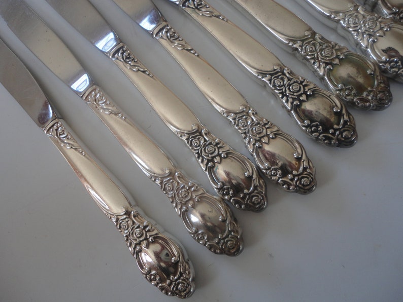 Vintage Oneida Ltd Silversmiths Ballad Knives Oneida Silver Etsy Israel