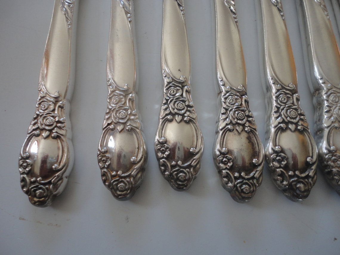 Vintage Oneida Ltd Silversmiths Ballad Knives Oneida Silver Etsy