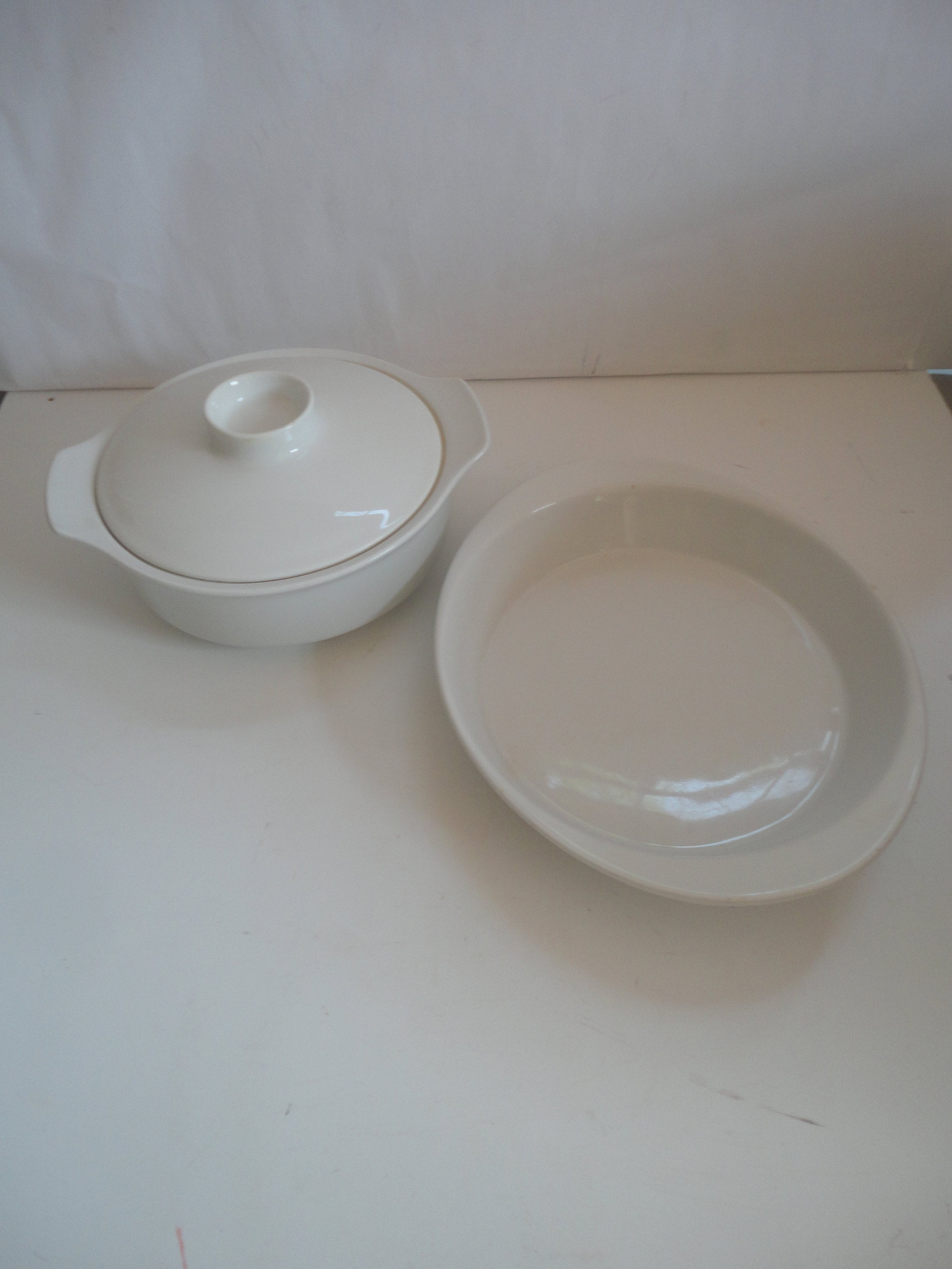 Vintage Lukull Feuerfest Schonwald Germany White Stoneware