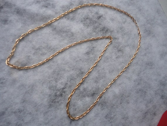 Vintage Napier 12k Gold Flapper Necklace, Napier,… - image 1