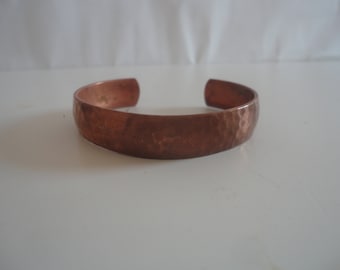 Vintage Hammered Copper Cuff Bracelet, Patina Hammered Cuff Bracelet, Copper Bracelet, Copper, Copper Cuff Bracelet, Hammered Copper