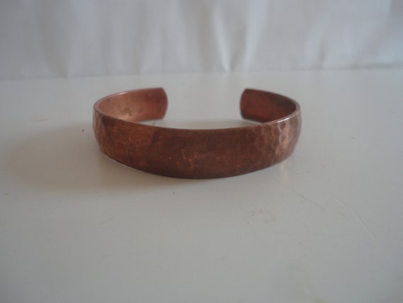 Vintage Hammered Copper Cuff Bracelet, Patina Hammered Cuff Bracelet, Copper Bracelet, Copper, Copper Cuff Bracelet, Hammered Copper